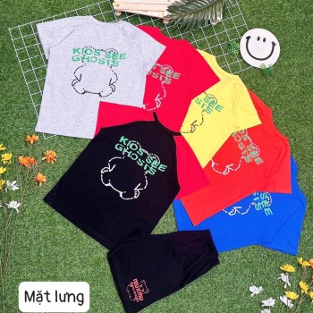 Bộ bé trai cotton in hình oto MONSTER